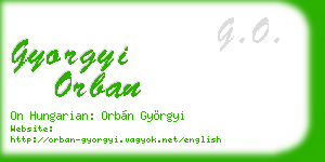 gyorgyi orban business card