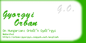 gyorgyi orban business card